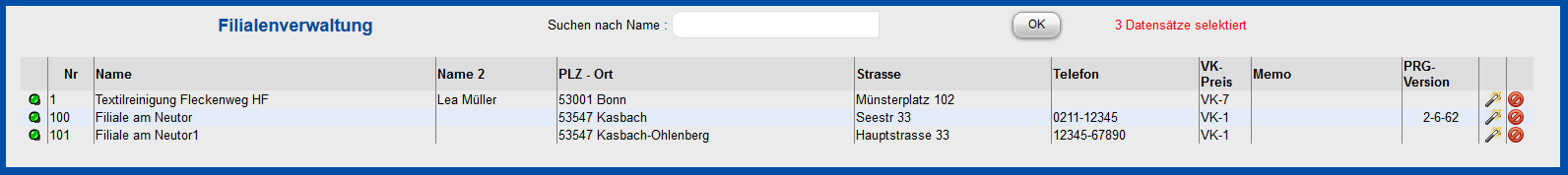 Filialübersicht